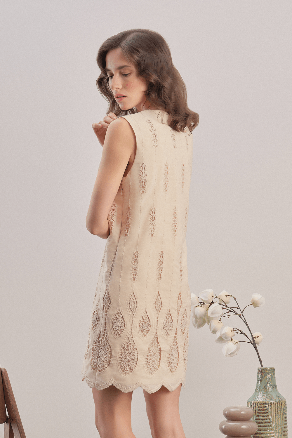Mavlo-Boho Nakışlı Mini Elbise-Elbise-4-roqelvaxirum.shop