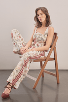 Mavlo-Burgundy Çiçekli Keten Yelek-Top-3-roqelvaxirum.shop