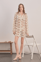 Mavlo-Daisy Kroşe Mini Elbise-Elbise-1-roqelvaxirum.shop