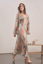 Mavlo-Jardin Saten Maxi Elbise-Elbise-4-roqelvaxirum.shop