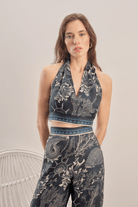 Mavlo-Marine Crop Top-Crop Top-1-roqelvaxirum.shop