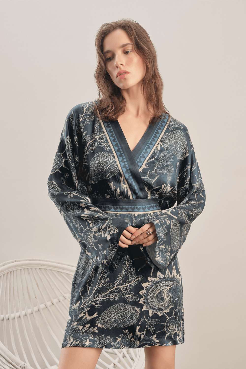 Mavlo-Marine Mini Elbise-Elbise-2-roqelvaxirum.shop