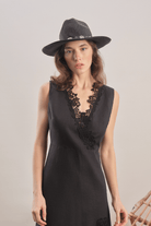Mavlo-Midnight Bloom Nakışlı Midi Elbise-Elbise-2-roqelvaxirum.shop