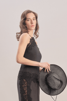 Mavlo-Midnight Bloom Nakışlı Top-Top-3-roqelvaxirum.shop