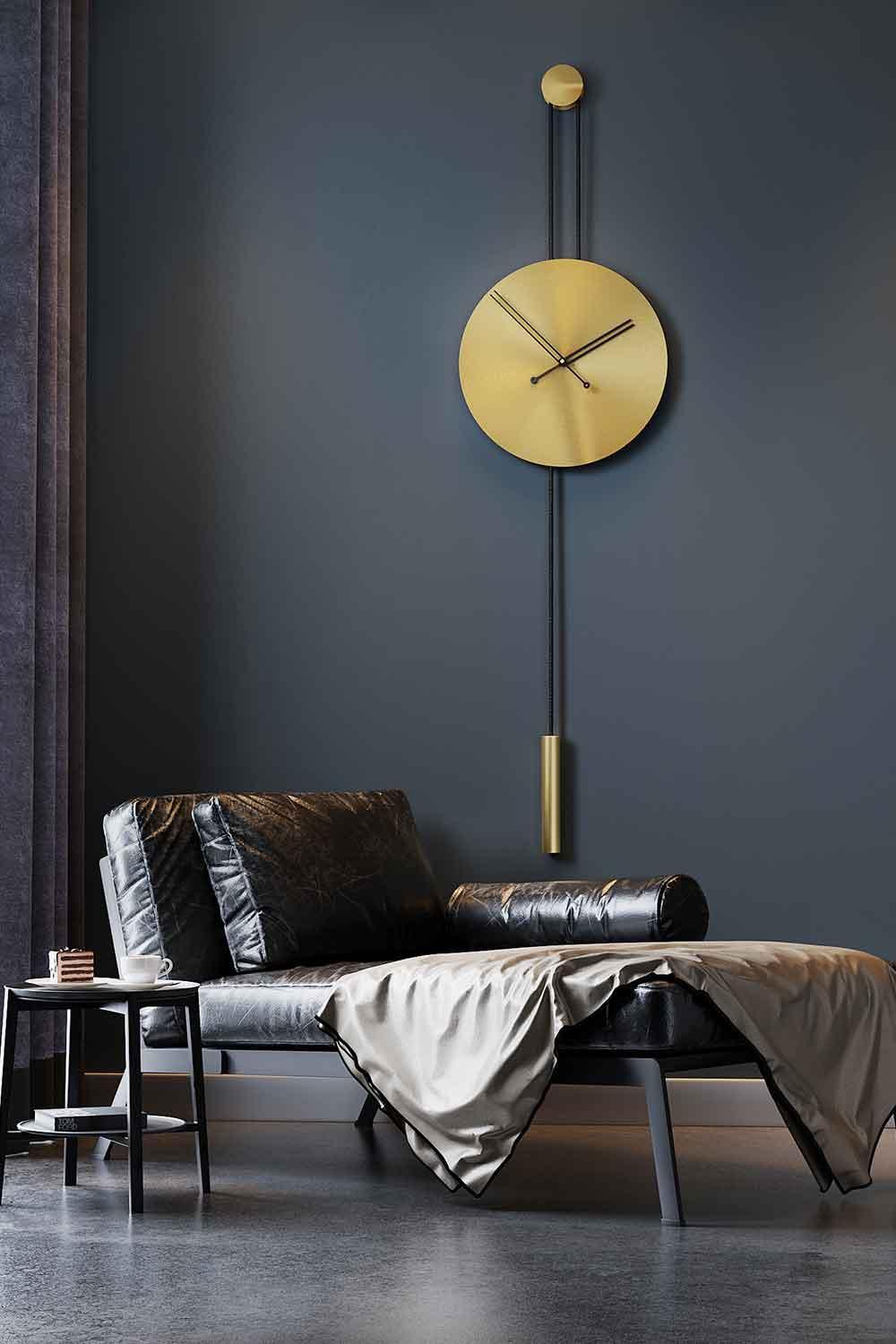 Mclocks-Serenity 45 mat gold Dekoratif duvar saati-Duvar Saati-1-roqelvaxirum.shop