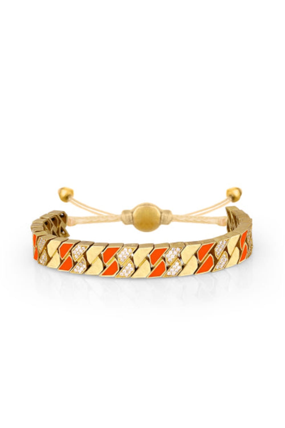Melon-Gold Stone Orange Chain Bileklik-Bileklik-1-roqelvaxirum.shop