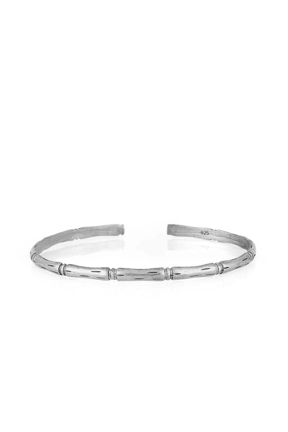 Melon-Silver Bone 925 Ayar Gümüş Kelepçe-Bileklik-1-roqelvaxirum.shop