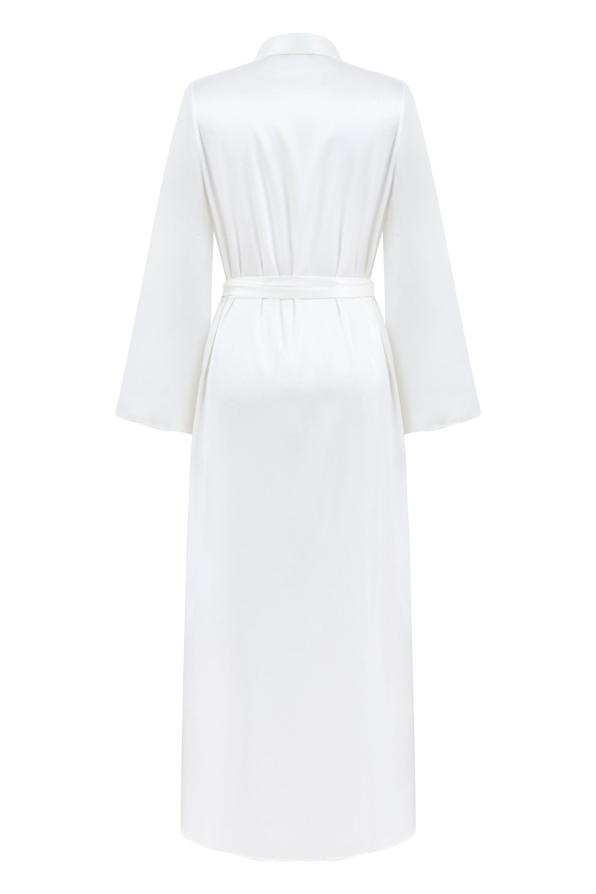 Dian Silk Robe Bridal White