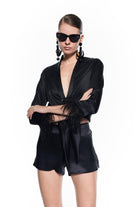 Kaia Silk Shirt Black