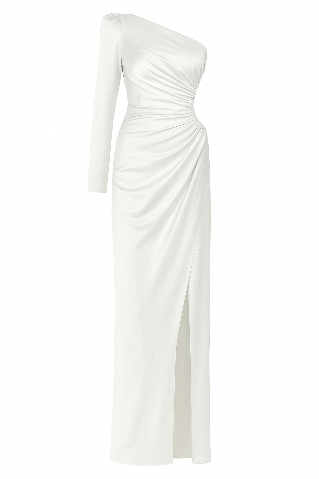 Mers Silk-Roxane Dress White-1-roqelvaxirum.shop