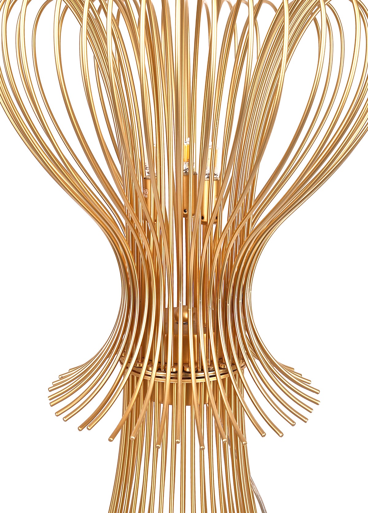 Silhouette Masa Lambasi 3L Satin Gold Ø40X55 Cm G9 3X40W