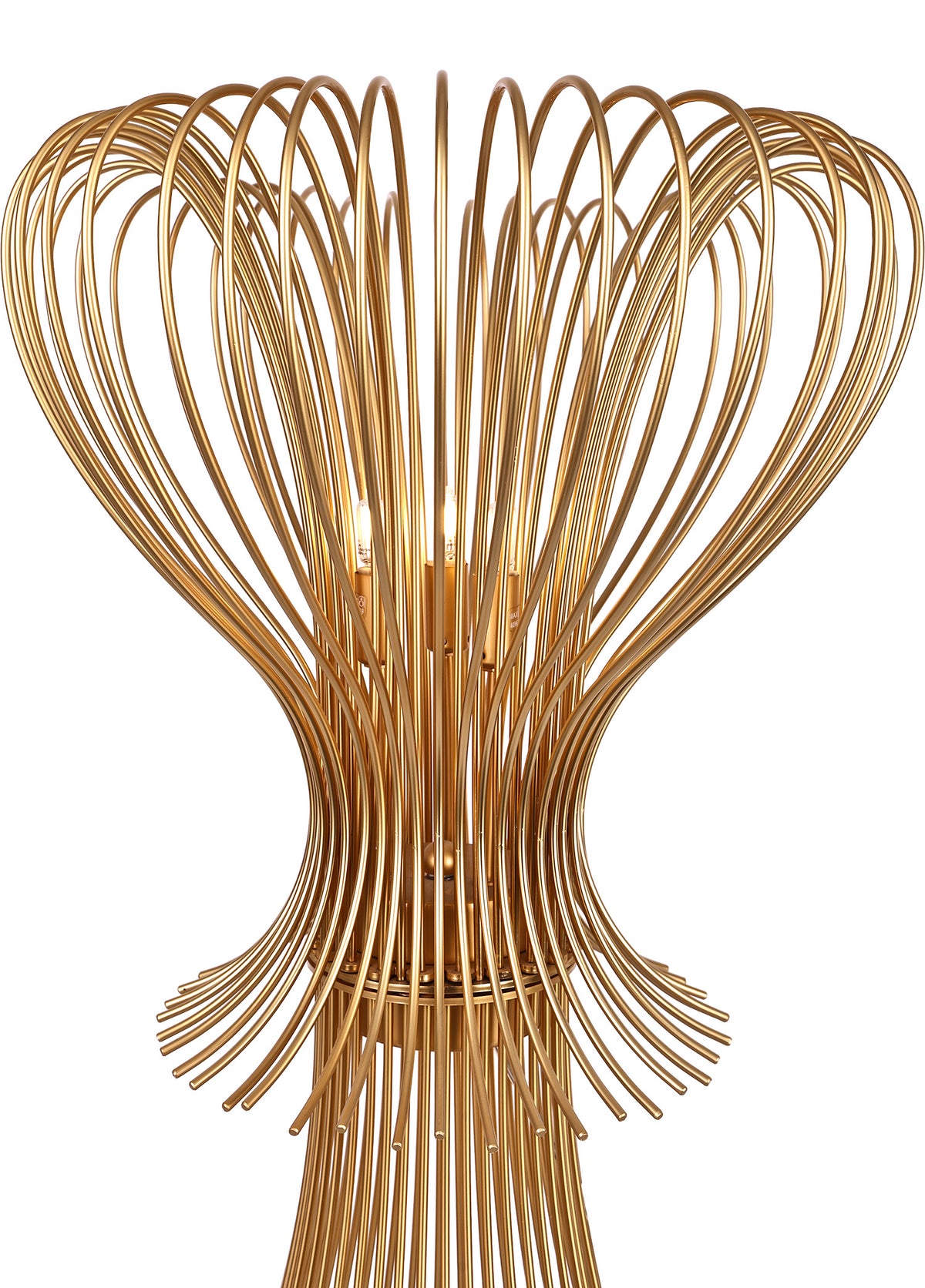 Silhouette Masa Lambasi 3L Satin Gold Ø40X55 Cm G9 3X40W