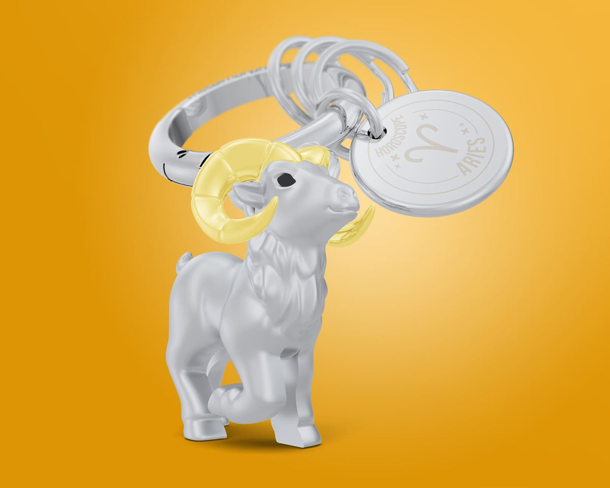 Metalmorphose-Burç Koleksiyonu Koç Anahtarlık / çanta Aksesuarı-Çanta Aksesuarları-2-roqelvaxirum.shop
