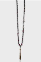 Mey Atelier-Maison - Lal Taşı Onyx Bronz Uçlu Unisex Kolye-Kolye-1-roqelvaxirum.shop