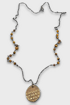 Mey Atelier-Rouge – Antika Roma Parası Tiger Eye Gümüş Zincir Unisex Kolye-Kolye-2-roqelvaxirum.shop