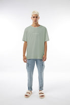 Midground-Basic T-shirt - Silver Green-T-Shirts-1-roqelvaxirum.shop