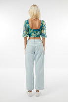 Midground-Batik Desenli Mesh Crop Top-Crop Top-3-roqelvaxirum.shop