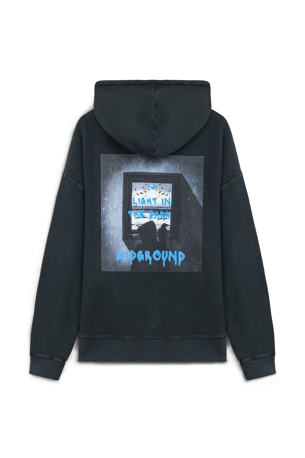 Midground-Gri Acid Yıkamalı Fermuarlı Sweatshirt-Sweatshirts & Hoodies-1-roqelvaxirum.shop