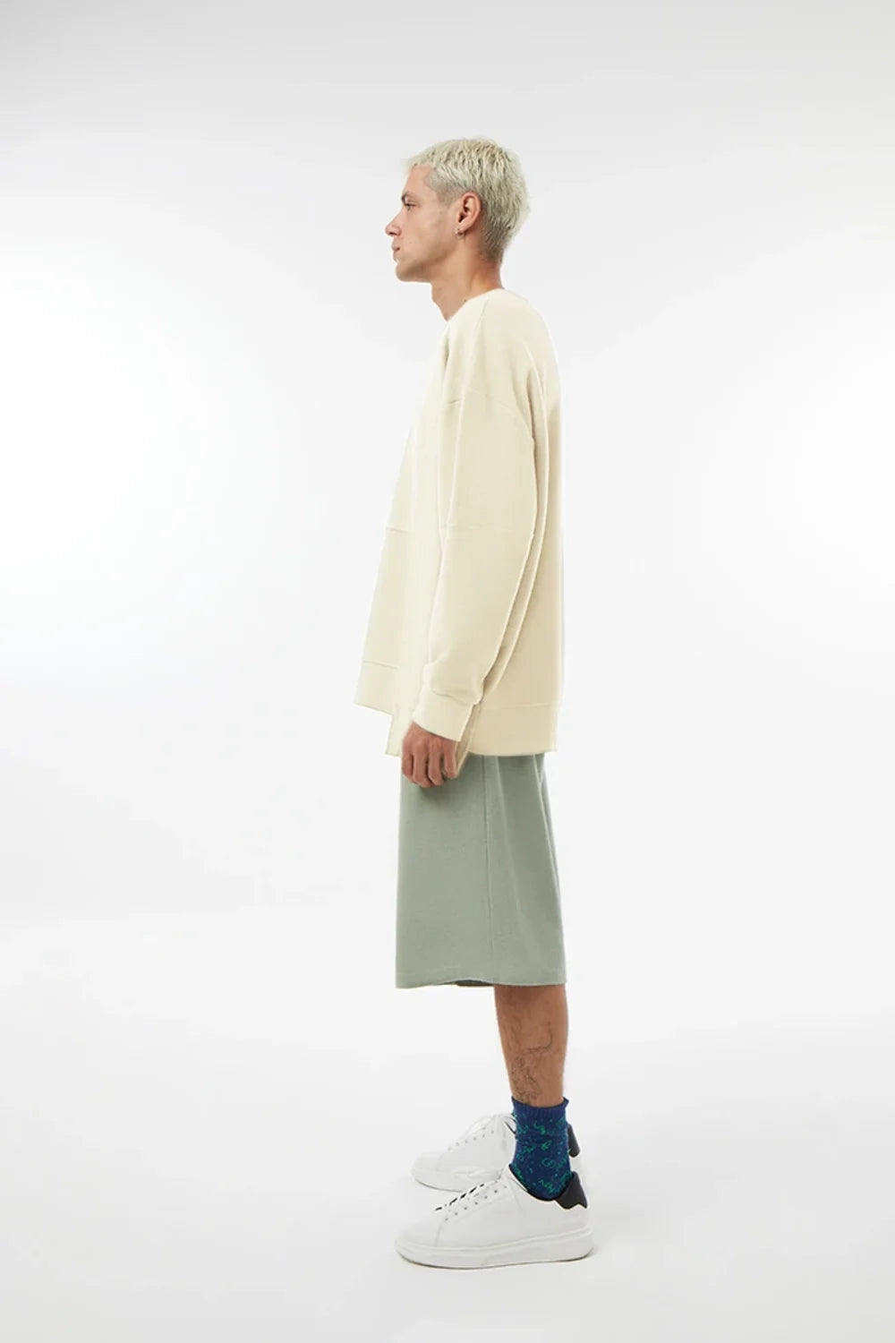 Midground-Kargo Cepli Şort - Silver Green-Şort-3-roqelvaxirum.shop