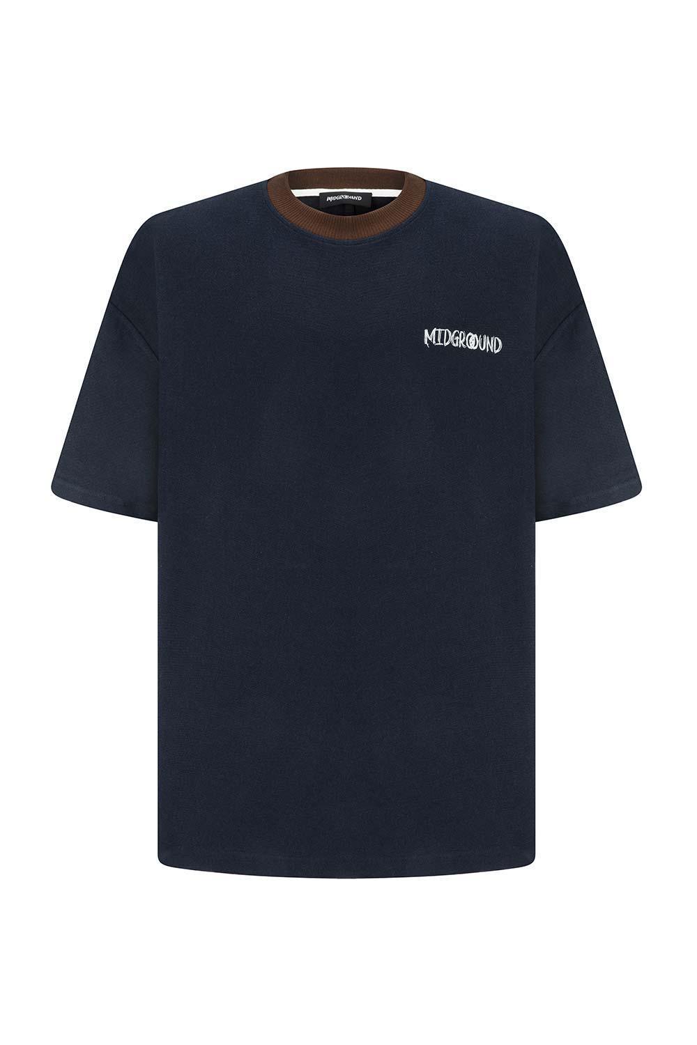 Midground-NITECALL -M038F Tshirt Blue-T-Shirts-1-roqelvaxirum.shop