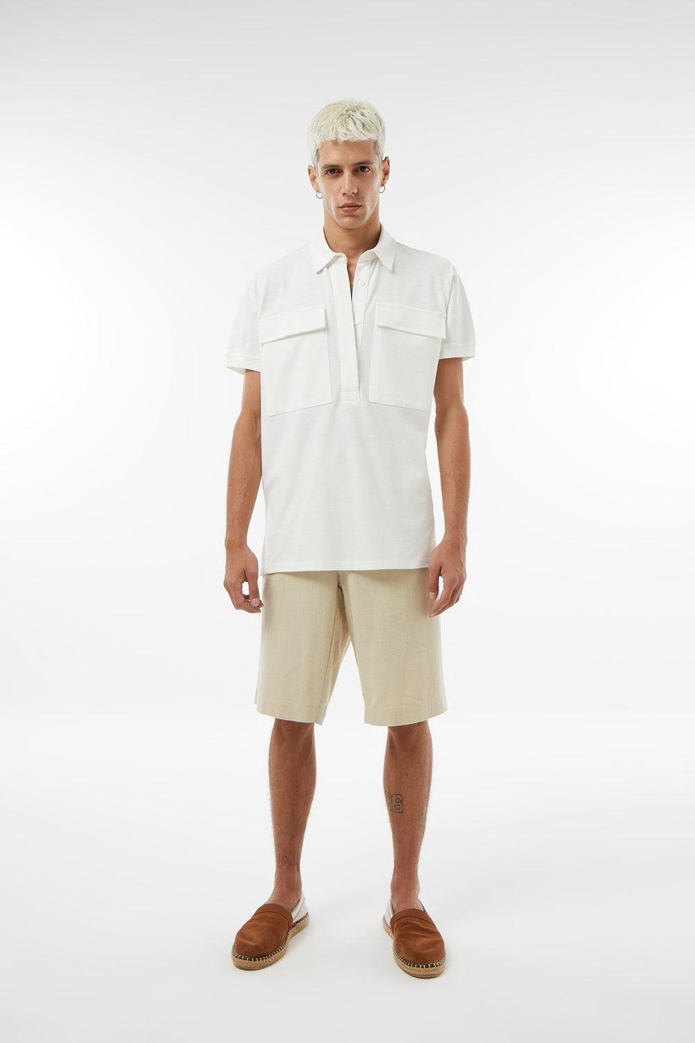 Midground-Polo Yaka Keten Tshirt-T-Shirts-1-roqelvaxirum.shop