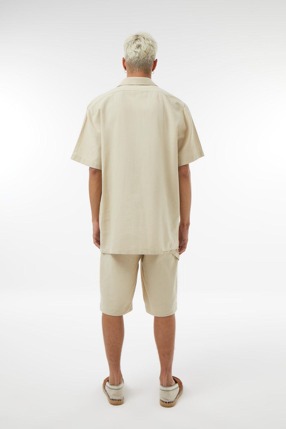 Midground-Rahat Kesim Keten Şort-Şort-3-roqelvaxirum.shop