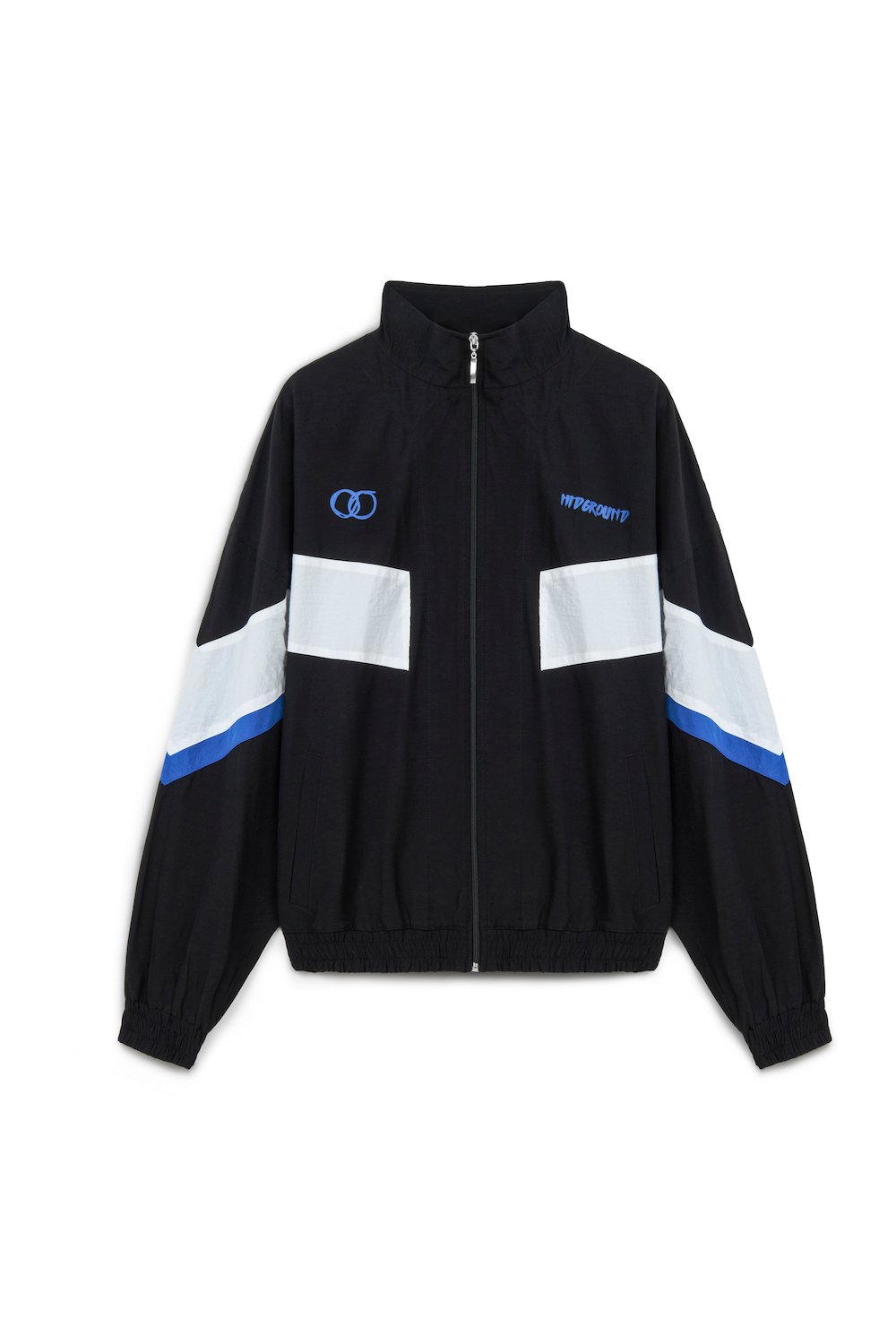 Midground-Stripe Detaylı Siyah Rüzgarlık-Ceket-1-roqelvaxirum.shop