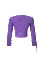 Midground-V Yakalı Mesh Bluz-Top-2-roqelvaxirum.shop