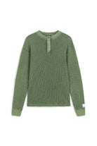Midground-Yeşil Waffle Sweatshirt-Sweatshirts & Hoodies-1-roqelvaxirum.shop