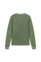 Midground-Yeşil Waffle Sweatshirt-Sweatshirts & Hoodies-2-roqelvaxirum.shop