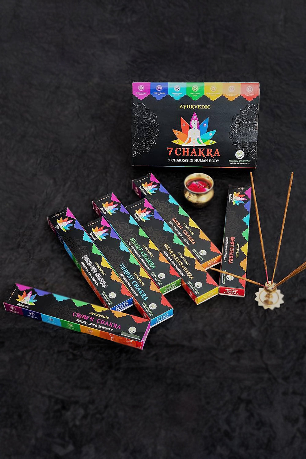 Miebox Rituals-7 Chakra Tütsü Ve Tüsülük Seti * Premium Edition-Tütsü-2-roqelvaxirum.shop