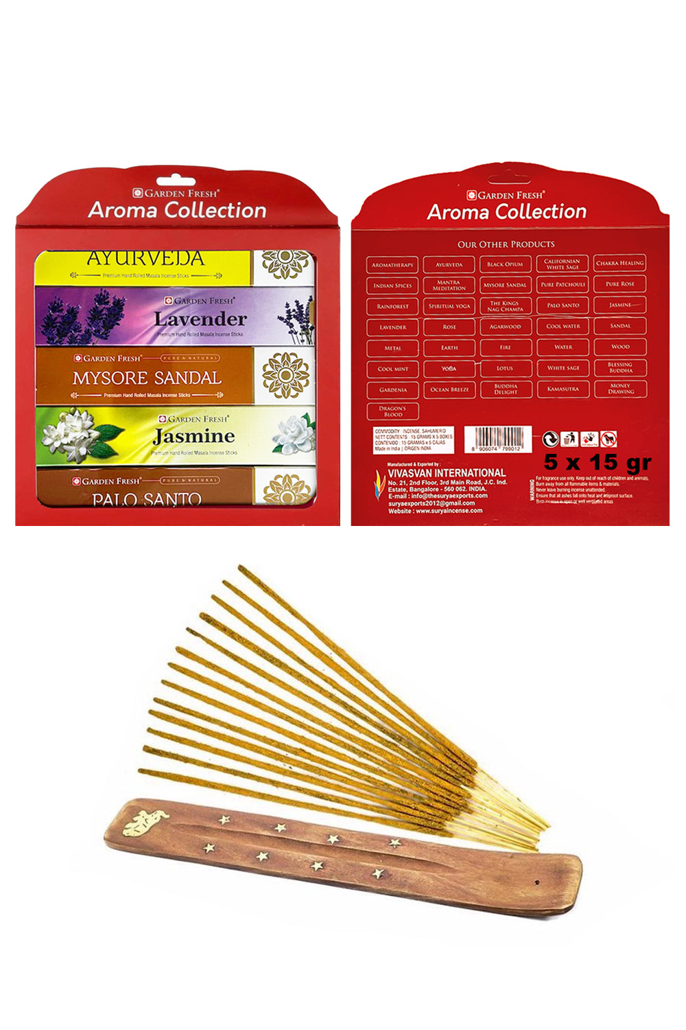 Miebox Rituals-Garden Fresh Aroma Collection Incense 5'li Premium Hand Rolled Tütsü-Tütsü-1-roqelvaxirum.shop