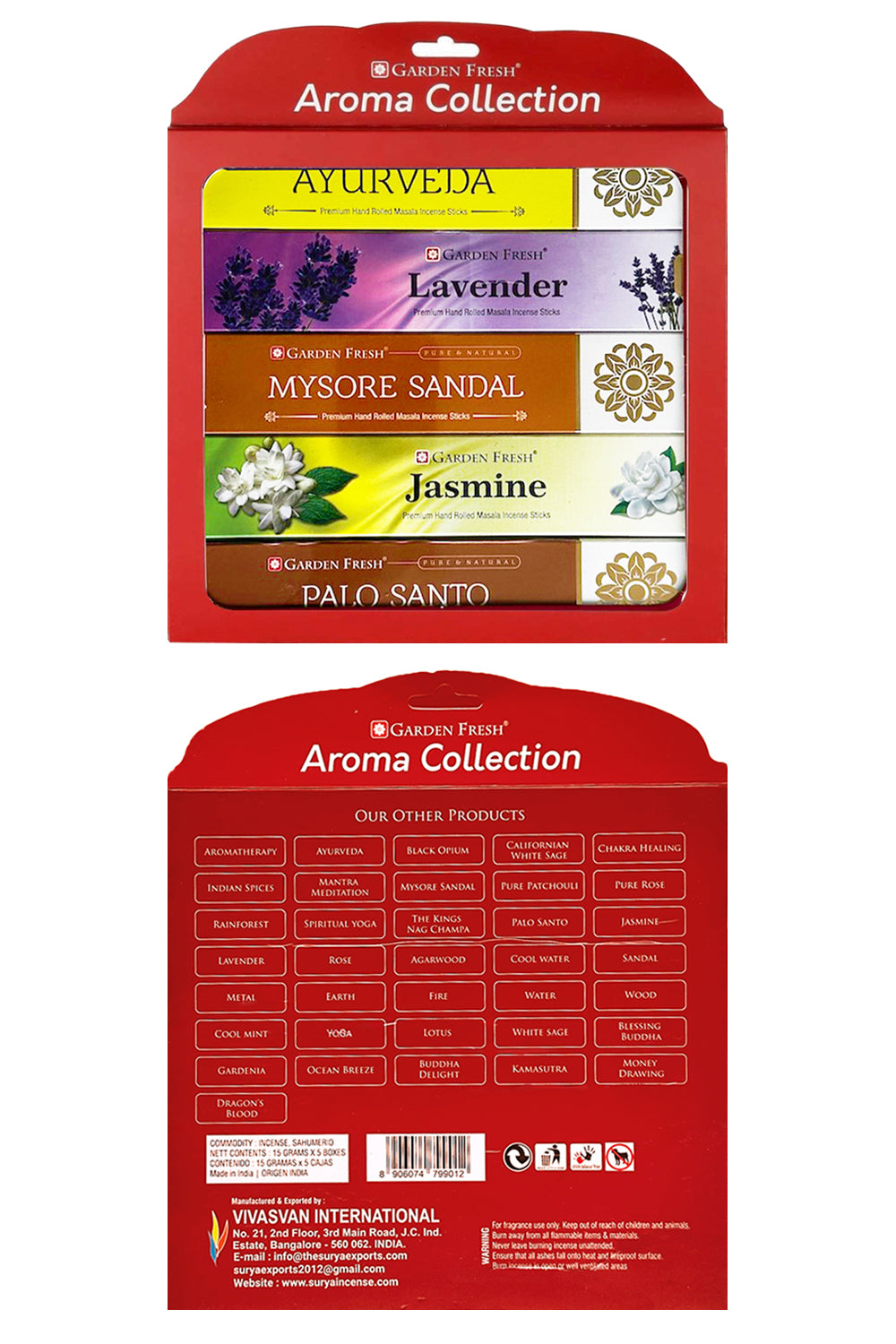 Miebox Rituals-Garden Fresh Aroma Collection Incense 5'li Premium Hand Rolled Tütsü-Tütsü-4-roqelvaxirum.shop