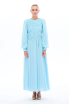 Miha-Arasi Bi̇ye Detayli Pi̇li̇seli̇ Elbi̇se Mavi-1-roqelvaxirum.shop