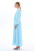 Miha-Arasi Bi̇ye Detayli Pi̇li̇seli̇ Elbi̇se Mavi-3-roqelvaxirum.shop