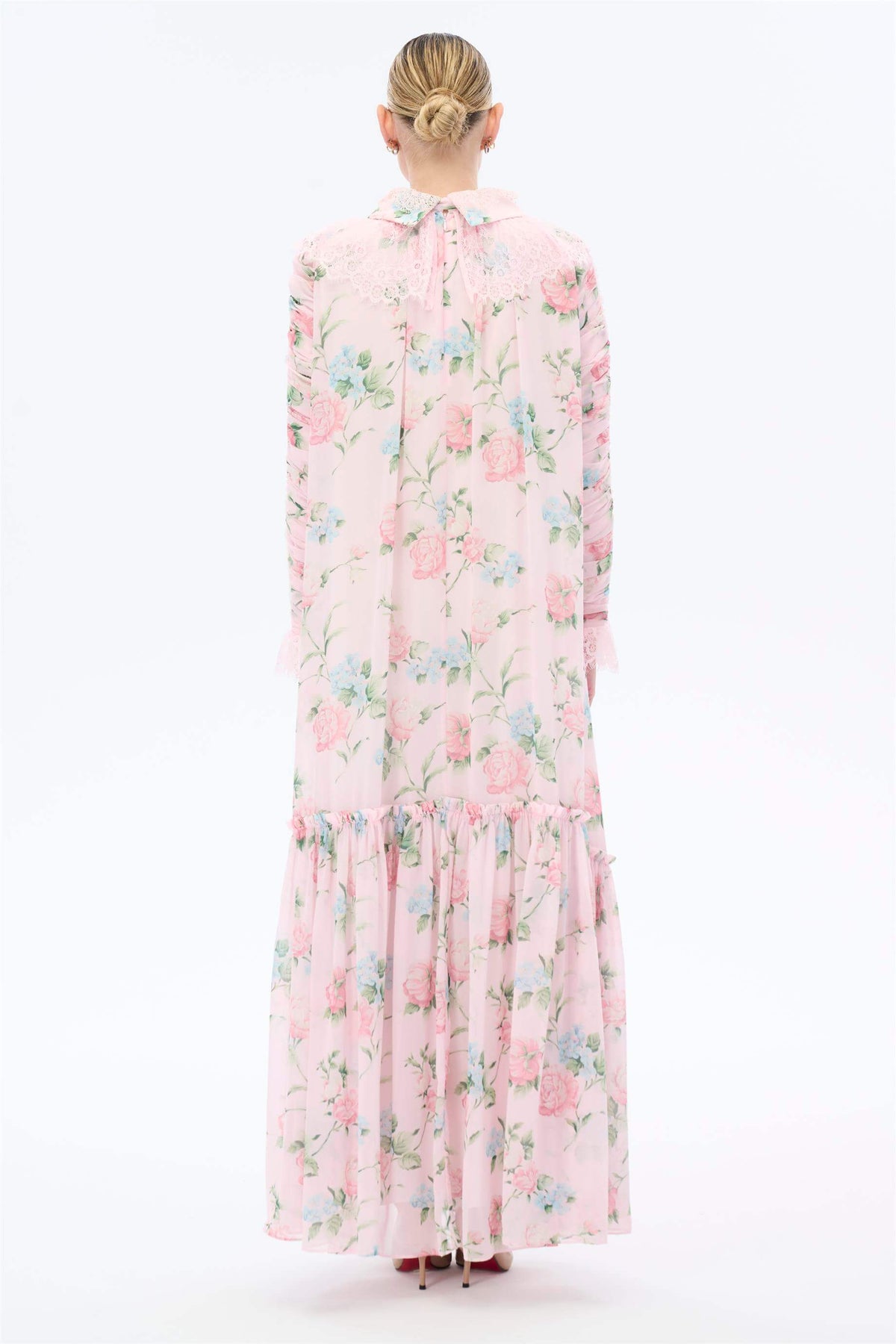 Miha-Büzgü Kollu Elbise-Elbise-7-roqelvaxirum.shop