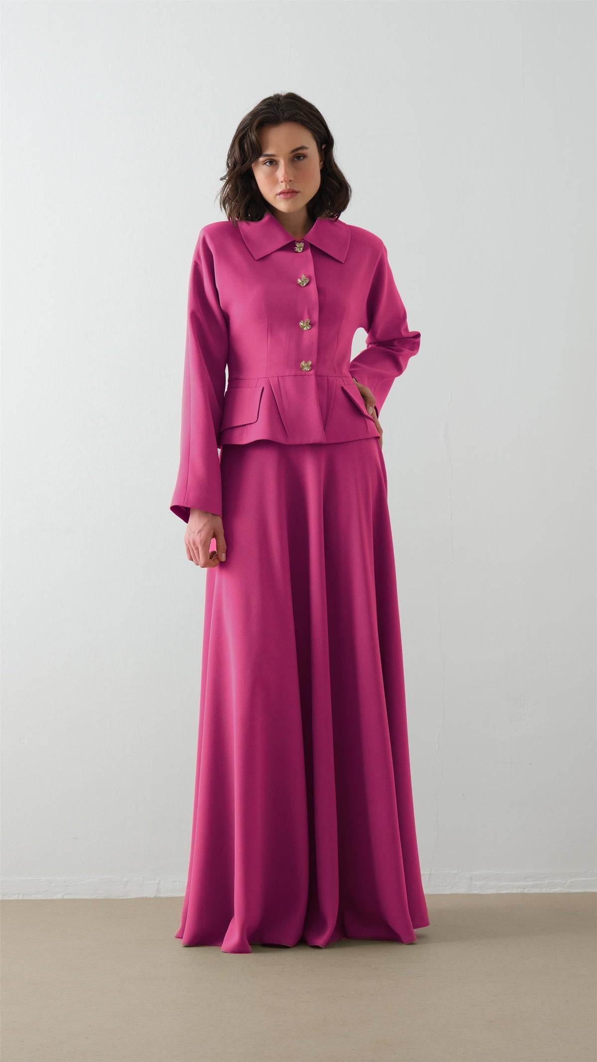 Miha-Ceket Etek İki̇li̇ Takim Fuşya-1-roqelvaxirum.shop
