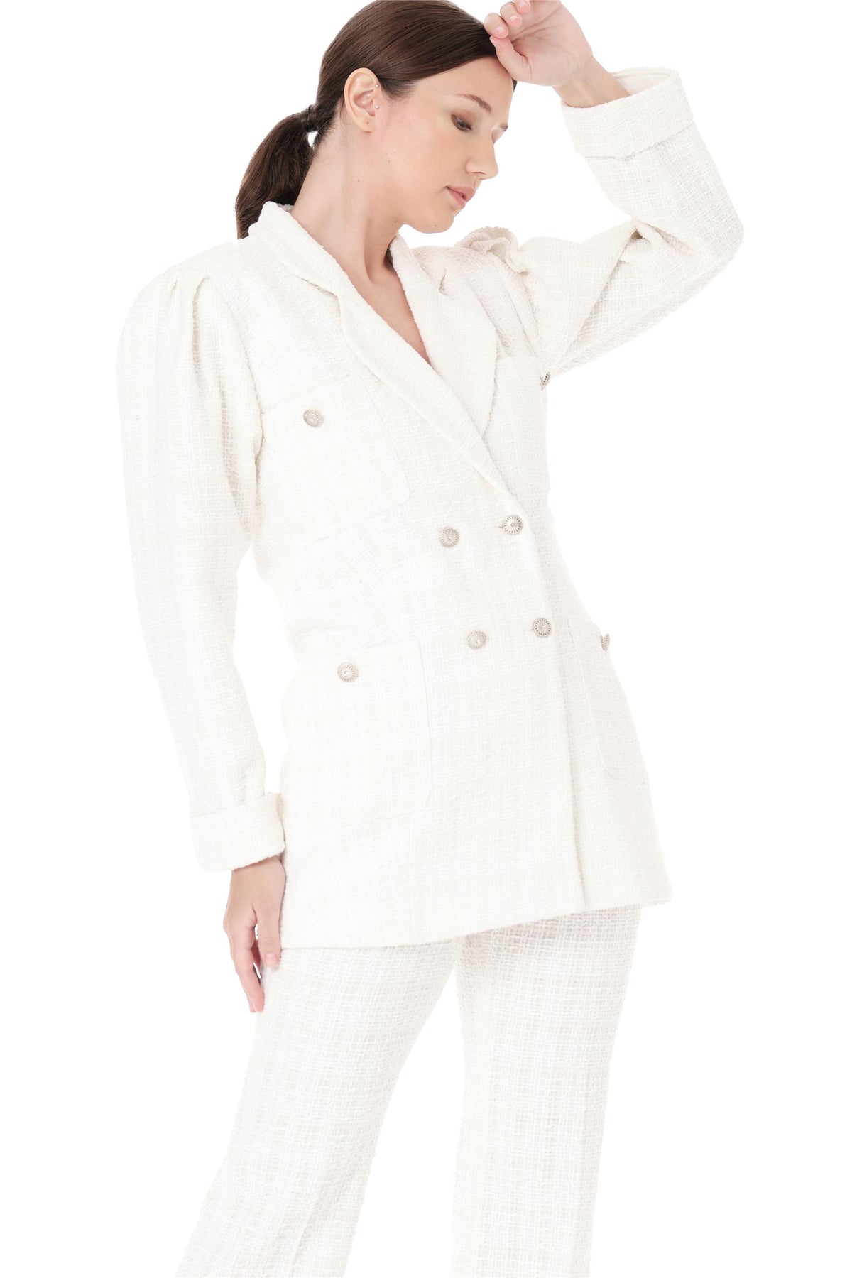 Miha-Ceket Pantolon İki̇li̇ Takım Ekru-Alt - Üst Takım-4-roqelvaxirum.shop