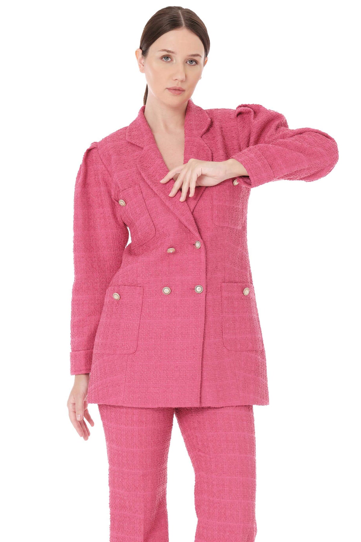 Miha-Ceket Pantolon İki̇li̇ Takım Ekru-Alt - Üst Takım-8-roqelvaxirum.shop