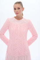 Miha-Empi̇rde Detayli Elbi̇se Pembe-2-roqelvaxirum.shop