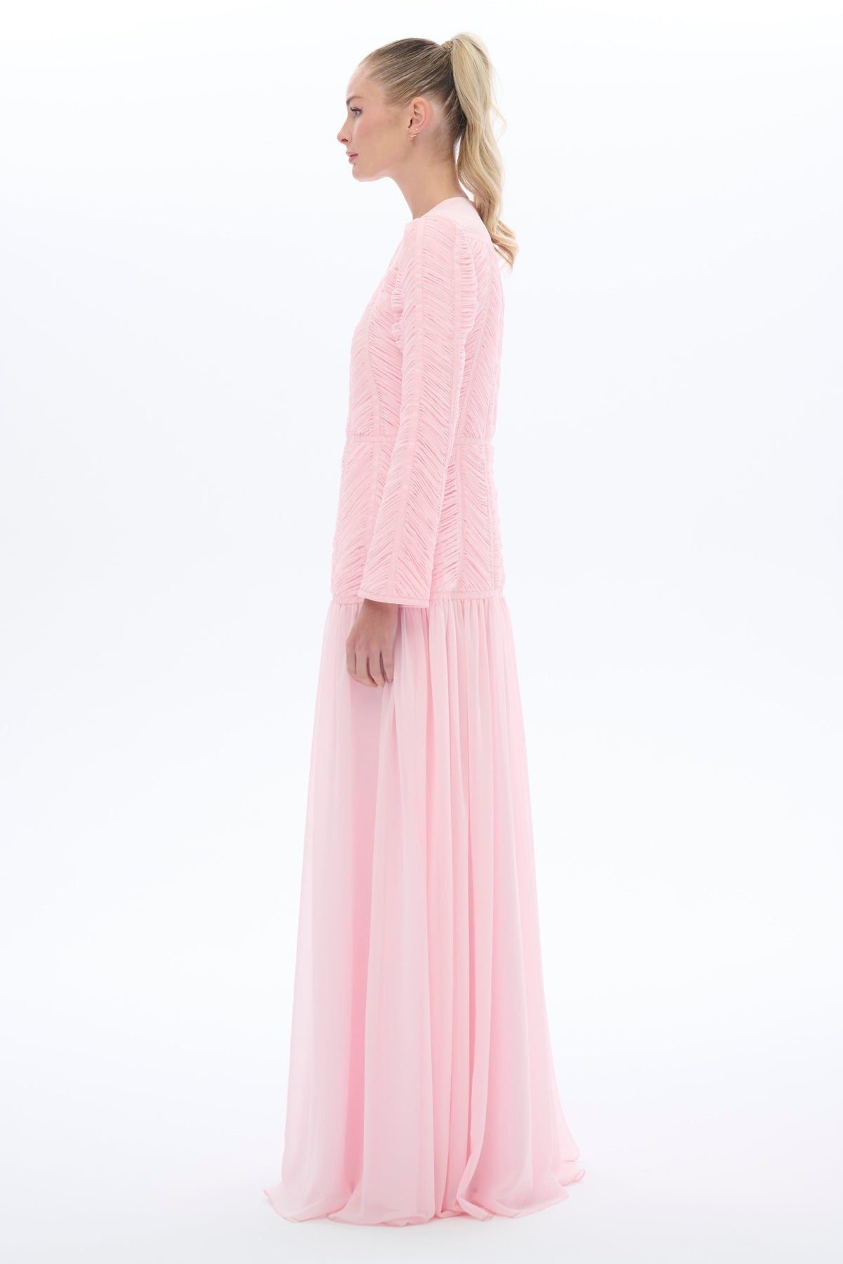 Miha-Empi̇rde Detayli Elbi̇se Pembe-3-roqelvaxirum.shop