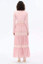 Miha-Eteği̇ Büzgü Dantelli̇ Elbi̇se-Elbise-3-roqelvaxirum.shop