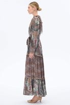 Miha-Etni̇k Desenli̇ Elbi̇se Yeşil-2-roqelvaxirum.shop