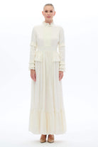 Miha-Haki̇m Yaka Dantelli̇ Elbi̇se Beyaz-1-roqelvaxirum.shop