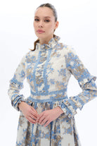 Miha-Haki̇m Yaka Dantelli̇ Elbi̇se Mavi-2-roqelvaxirum.shop