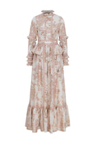 Miha-Haki̇m Yaka Dantelli̇ Elbi̇se Pembe-1-roqelvaxirum.shop