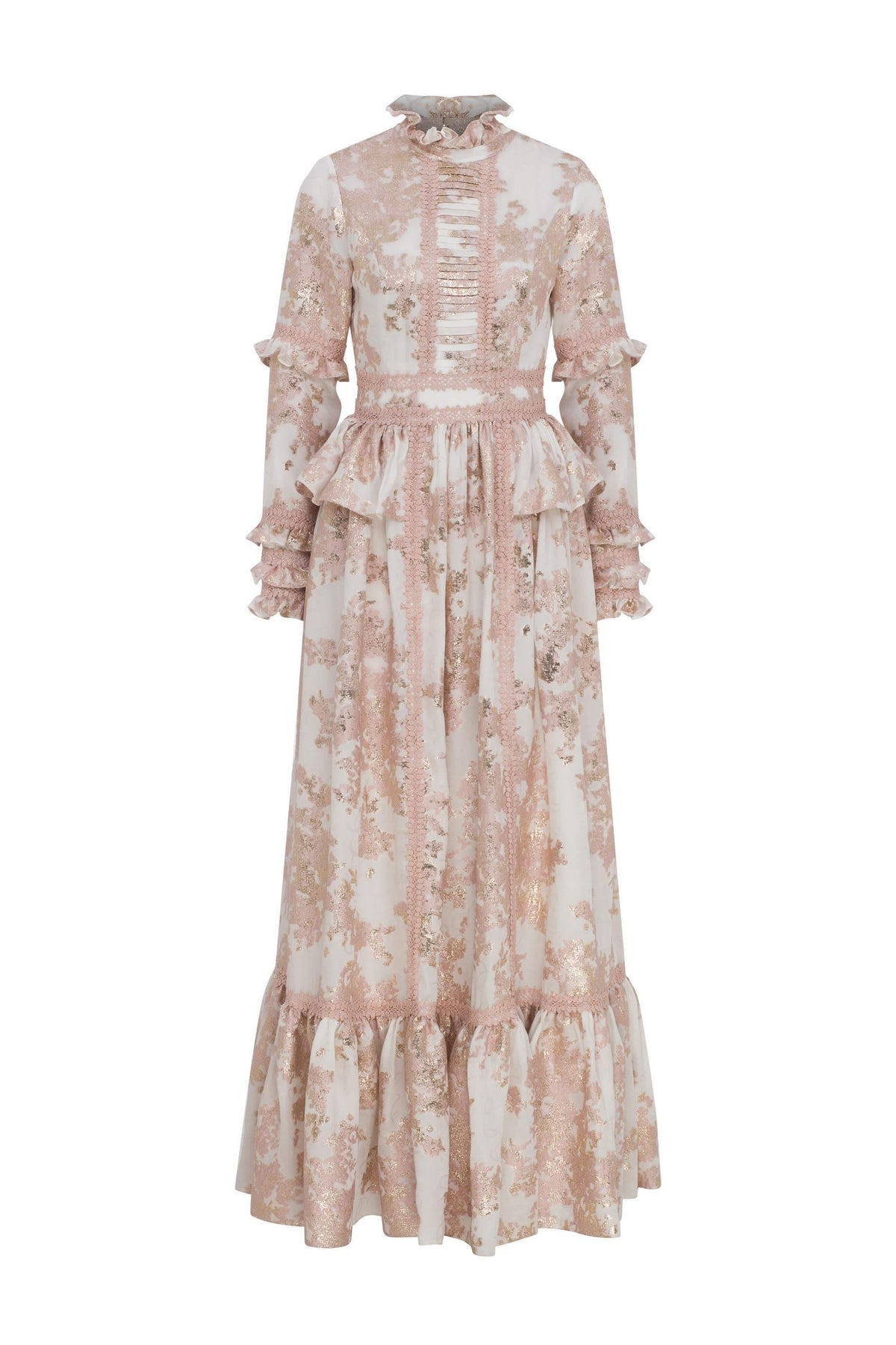 Miha-Haki̇m Yaka Dantelli̇ Elbi̇se Pembe-1-roqelvaxirum.shop