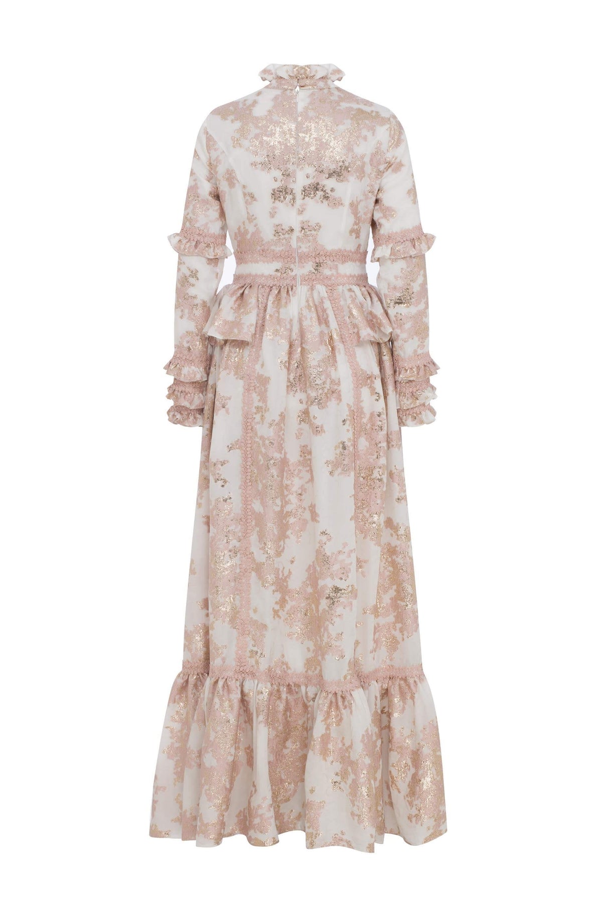 Miha-Haki̇m Yaka Dantelli̇ Elbi̇se Pembe-2-roqelvaxirum.shop