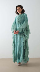 Miha-Kollari Dantel Firfirli Kaftan Elbi̇se Mint-3-roqelvaxirum.shop