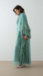 Miha-Kollari Dantel Firfirli Kaftan Elbi̇se Mint-4-roqelvaxirum.shop